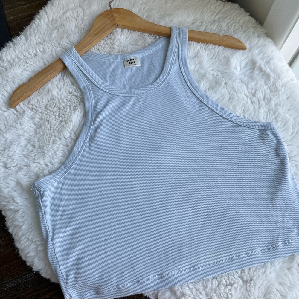 Sunday Best Light Blue Tank Top
